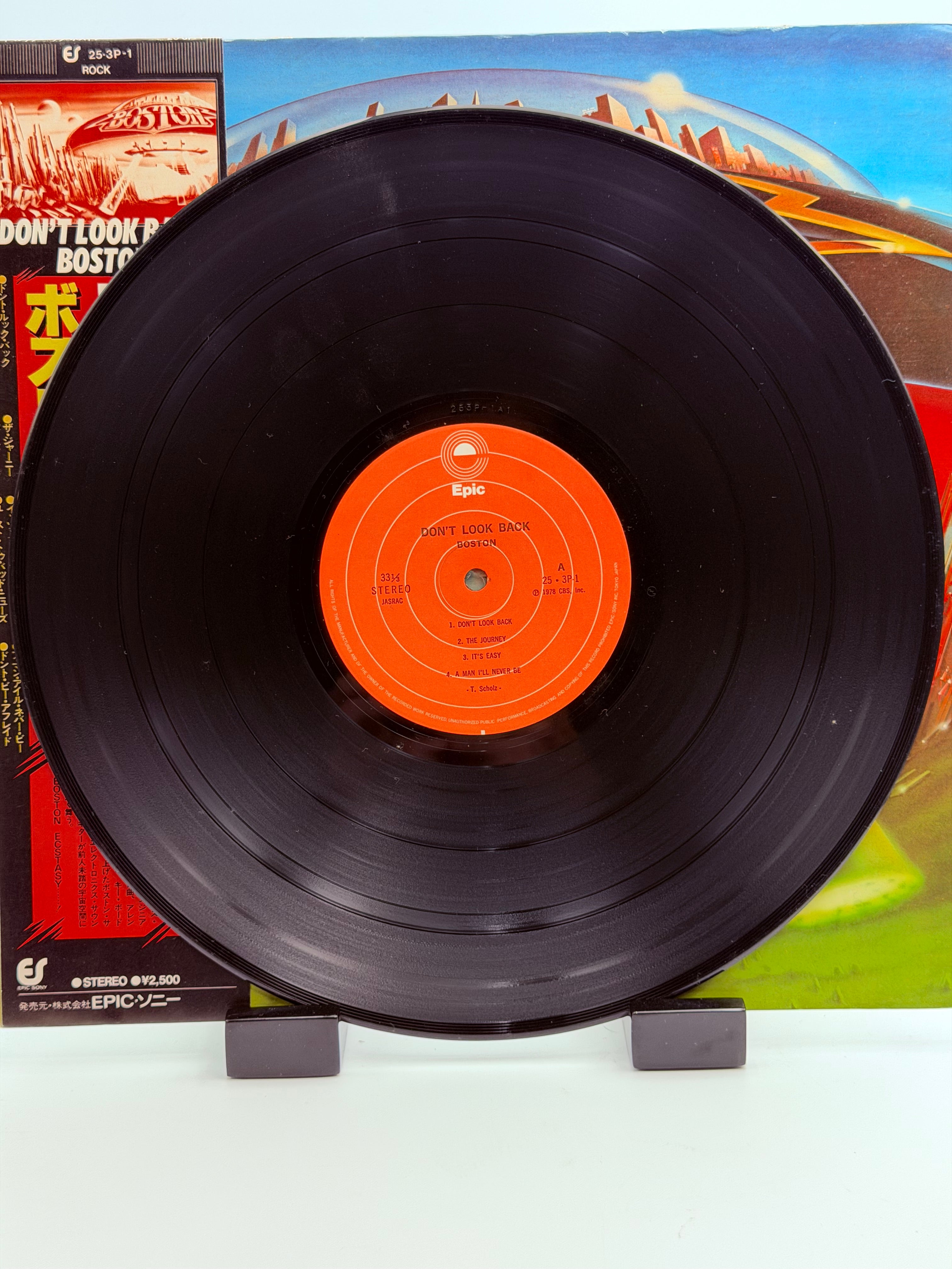 Boston "Don't Look Back" Vintage Japanese Vinyl Record With OBI Strip