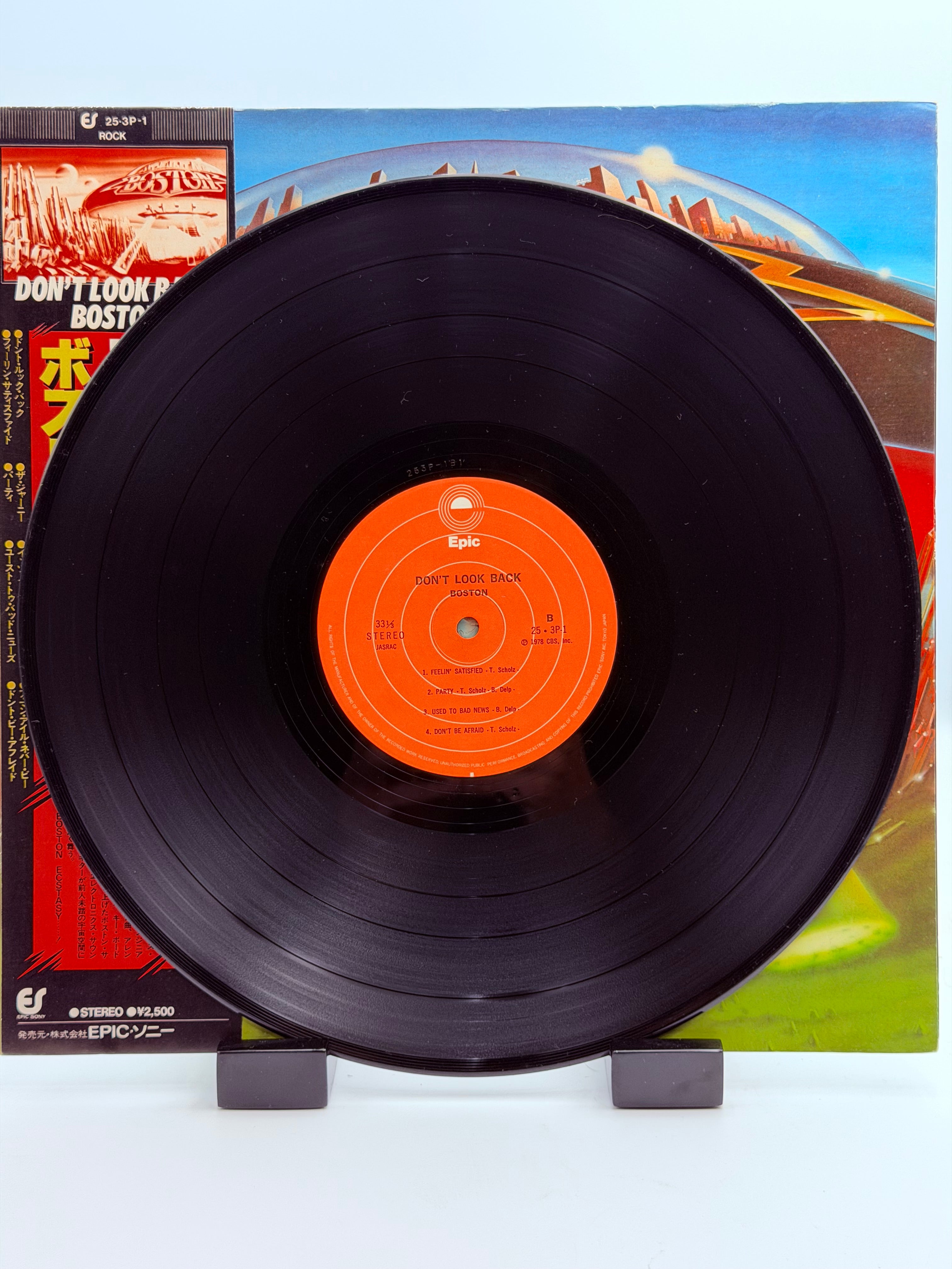 Boston "Don't Look Back" Vintage Japanese Vinyl Record With OBI Strip